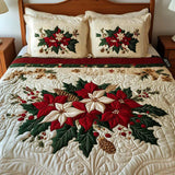 3-delige Beddenset - Poinsettia Charme