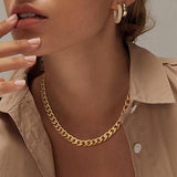 Dikke Cubaanse Schakelketting | Goud