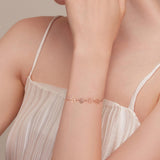 Verstelbare zilveren armband met hondenpootafdruk