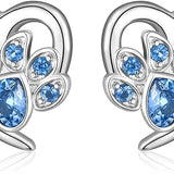Oorbellen met pootafdruk en hart – Sieraden voor dierenliefhebbers