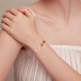 Verstelbare zilveren armband met hondenpootafdruk