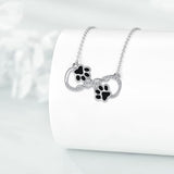 Halsketting met Hondenpoot Infinite Love met Zirkonia