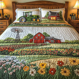 3-delig Quiltbeddegoed - Gelukkige Boerderij