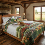 3-delig Quiltbeddegoed - Gelukkige Boerderij