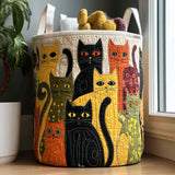 Carnaval de Gatos Acogedor | Handgemaakte Wasmand