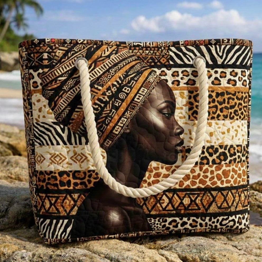 Handgemaakte Strandtas | Koningin van Melanina