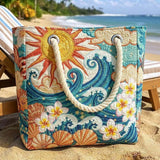 Handgemaakte Strandtas | Warme Halo