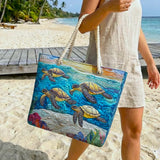 Handgemaakte Strandtas | Zeeschildpad