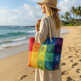 Handgemaakte Strandtas | Voetafdruk Patch