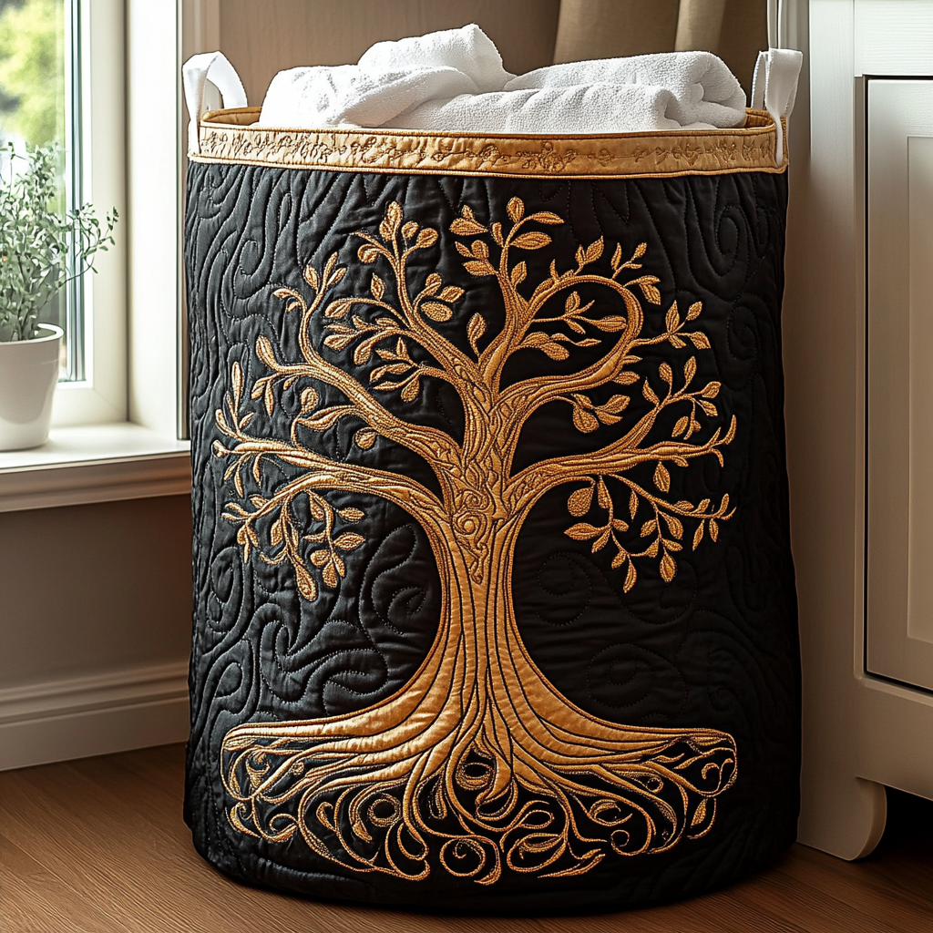 Levensboom | Handgemaakte Wasmand