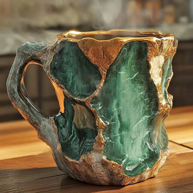 Minerale glazen kopjes voor koffie