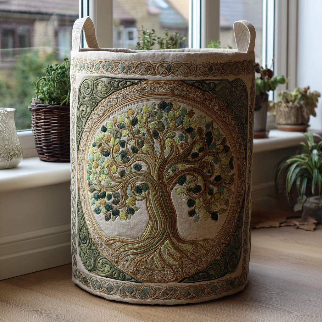 Levensboom | Handgemaakte Wasmand