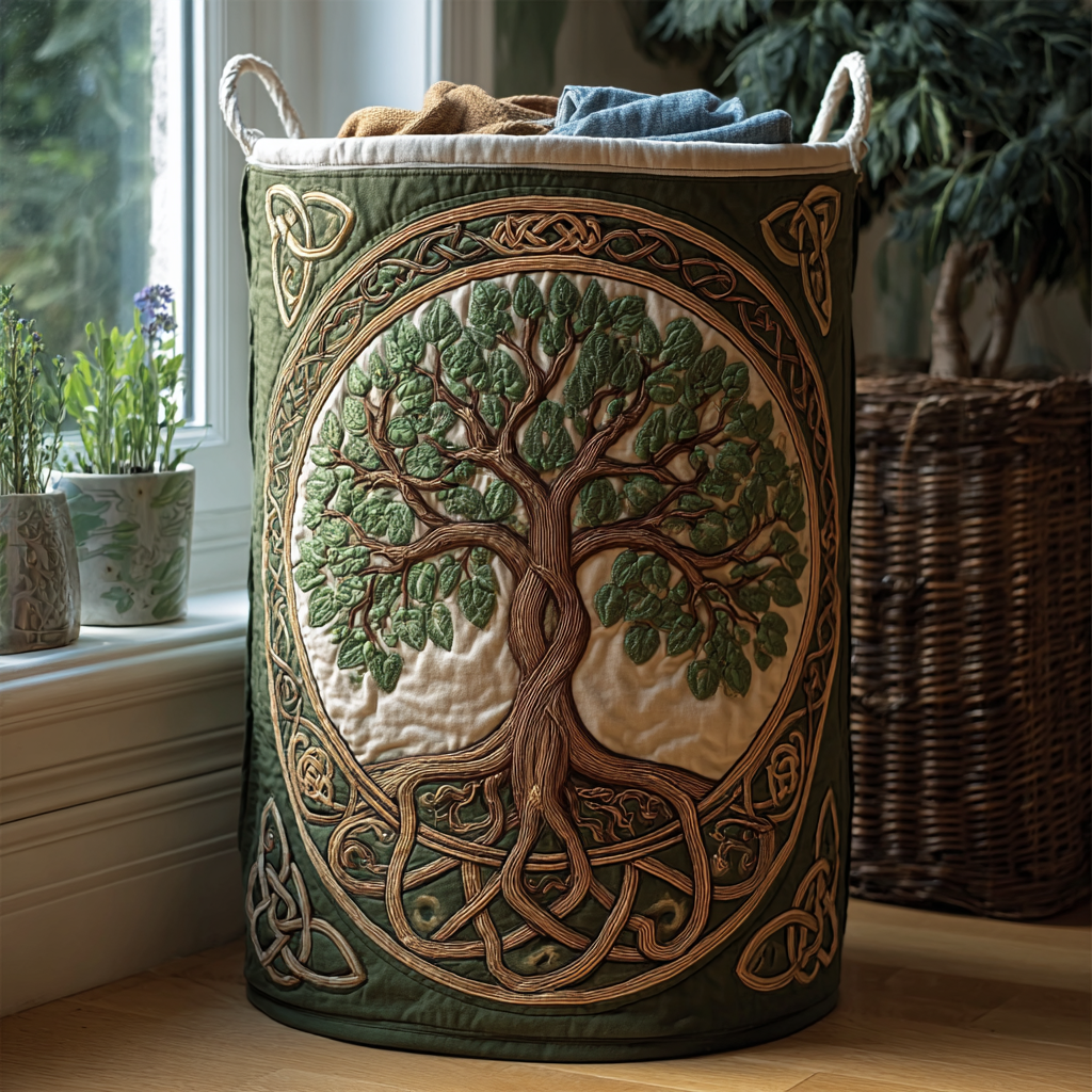 Levensboom | Handgemaakte Wasmand