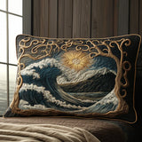 Gevoerde Kussenhoes - Ocean Waves