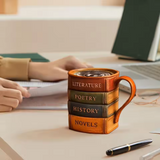 Boekenliefhebber – Handgemaakte 3D Koffiemok