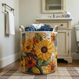 Zonnebloem Droom | Gewatteerde Wasmand