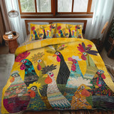 3-delig gestoffeerd beddengoed - Gallo del Amanecer