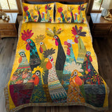 3-delig gestoffeerd beddengoed - Gallo del Amanecer