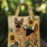 Bloemenprint Handtas “Duitse Herder”