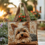 Handgemaakte Gevoerde Tas “Yorkie Brillante”