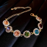 Kleurrijke zirconia armband