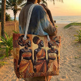 Handgemaakte Strandtas | Melanin Queens Glow