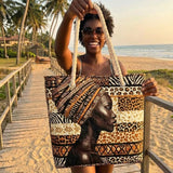Handgemaakte Strandtas | Koningin van Melanina