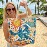 Handgemaakte Strandtas | Warme Halo